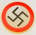 Swastika Pin Hakenkreuz WW2 German Nazi National Socialist Insignia ...